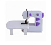Coshano Máquina de coser mini ajustable doble rosca 2 velocidades pedal antideslizante
