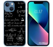 Funda Silicona compatible con iPhone 13 Mini (5.4) diseño Formulas Dibujos