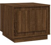 vidaXL Mesa de centro madera contrachapada 51x50x44 cm Blanco, Negro, Blanco brillante Mesita de Salón o Comedor o Auxiliar Mesa de Café Meuble Salón
