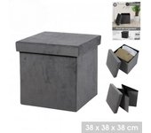 ARISE SHOP-Caja Plegable de Almacenaje Decorativas con Tapa,Contenedor para Ropa, Juguetes, Libros, Oficina,38x38x38cm