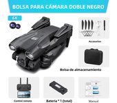 New H66 Mini Drone 4K Professional HD Dual Camera Optical Flow Air Pressure Fixed Height RC Dron Foldable Quadcopter Kids Toys