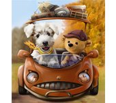 100 Pieces Jigsaw Puzzle Assembling Picture Dog Animals Decompression Puzzles Toy for Adult Children Kids Educational Gifts