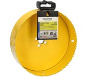 Corona sierra bimetal ø 152 mm. templado termico, base reforzada. corona madera, broca agujeros madera, acero, hierro, plasticos