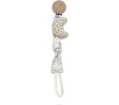 Cadena De Chupete Para Bebe Recién Hecho De Algodón Y Madera Ecológica