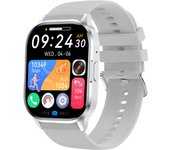 2024 Reloj Inteligente Hombres Mujeres, Smartwatch con 2,01" AMOLED Pantalla, Llamada Bbluetooth, Esfera De Reloj Personalizada, Podómetro, Monitor de Oxígeno En Sangre, Frecuencia Cardíaca y Sueño, Asistente De Voz Ai, Compatible con iPhone Android