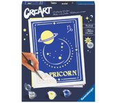 Kit para pintar con números ravensburger creart serie trend d zodiac: capricornio