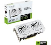 Tarjeta Gráfica Asus Dual GeForce RTX 4060 EVO OC White Edition/ 8GB GDDR6