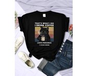That'S What Tido I Drink Coffee Women's T Shirts Fashion Hip Hop Clothing All-math Casual Short Sleeve Summer Street Female Tops