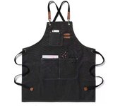 Sleeveless Canvas Apron Home Kitchen Gardening Cowboy Work Dress Women's Kitchen Restaurant Work Apron
