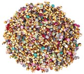 Diamante con fondo de Placa Dorada Puntiagudo Diamante (3mm, varios Colores con fondo Dorado)