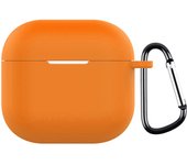 Transparent Protective Case Cover Shockproof TPU Soft Skin Case Cover with Carabiner Transparent Case for Apple Airpods 4 (2024)