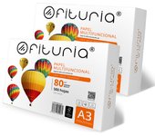 Folios A3, Papel Multiusos para Impresora y Fotocopiadora, Papel A3 Blanco para Entornos Laborales y Uso Doméstico, Folios din A3 80g/m², Paquete de Folios - Ofituria (1000 hojas)