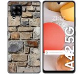 Tumundosmartphone Funda Gel Tpu para Samsung Galaxy A42 5G diseño Ladrillo 03 Dibujos