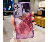 Phone Case For Samsung S23 Ultra S24 S21 FE S22 Plus M13 M33 M53 M14 M54 A55 Camera Protection Film Transparent Silicone Cover