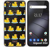 Funda Silicona Transparente para Gigaset GS4 diseño Pato Dibujos