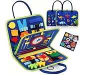 Montessori Kids Travel Toy Felt Activity Quiet Books Busy Board Activity Educational Sensory Learning Book