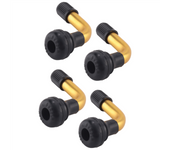 4Pcs Tyre Valves Stem Right Angle Snap-in Rubber 90 Degree Brass for Electric Scooter and Xiaomi M365 Electric Scooter