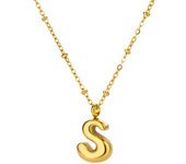 Initial Letter Necklace For Women Waterproof Gold Color Alphabet Necklaces 2024 Trend Stainless Steel Jewelry Freeshipping Items