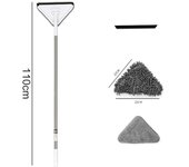 UNTIOR Long Handle Bathroom Brush Scalable Replace Sponge Mop Toilet Tub Tile Floor Cleaning Brush Glass Window Cleaning Tools