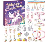 2024 New Advent Calendar Gifts DIY Bracelet Making Kit For For Kids Adult 24Days Christmas Countdown Calendar Jewelry blind box
