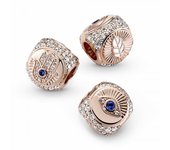 Charm Pandora Tres caras Hamsa, Ojo que Todo Lo Ve & Pluma - 780101C01