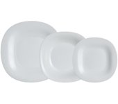 Vajillas y Boles en Vidrio Opal – Colección Carine de Luminarc – Diseños en Blanco, Negro, Gris y Azul