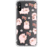 Tumundosmartphone Funda Silicona Antigolpes para Xiaomi Redmi 9A / 9AT diseño Cerdos Dibujos