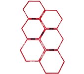 Círculo ágil Hexagonal De 6 Piezas, Anillo De Agilidad Hexagonal, Anillo Circular De Entrenamiento, Escalera De Agilidad De Velocidad, Traje De Paso Hexagonal, Equipo De Fútbol