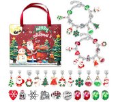 Calendario de Adviento para niñas, regalo de Navidad, cuenta atrás de Navidad, 24 días, pulsera de Navidad DIY, regalos