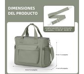 Likros Insulated Lunch Bag for Women Men, Lunch Box Bag with Shoulder Strap, Adult Reusable Tote Lunchbag for Work Picnic Beach