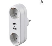 Enchufe de pared de tierra de la UE adaptador de enchufe de extensión convertidor de toma de corriente 3500W
