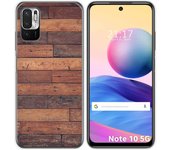 Tumundosmartphone Funda Gel Tpu para Xiaomi Redmi Note 10 5G / POCO M3 PRO 5G diseño Madera 03 Dibujos