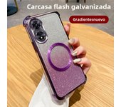 Shockproof Magnetic Ring Phone Case for OPPO A15 A16 A17 A18 A38 A36 A32 A53 A5 A9 2020 Glitter Cover