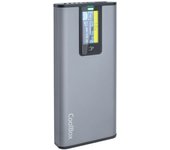 Coolbox minichase ps32 caja ssd m.2 nvme/sata - pantalla lcd - compatibilidad dual - diseño compacto - color gris