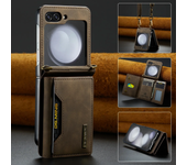 Anti-Knock Wallet Cell Phone Coque Case for Samsung Galaxy Z Flip 6 Flip4 Flip 3 4 Flip5 Flip3 Card Slot Business Leather Cover