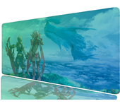 X-Xenoblade Chronicles 2 Floor Mat Mouse Mat Desk Mat With Pad Gaming Accessories Prime Gaming XXL Keyboard Pad Padding Mat