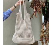 New Beach Bag Versatile Fashion Trendy Crochet Knitted Shoulder Bag Travel Handbag for Women Hollow Out Shopper Tote