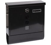 ARREGUI Chance Buzón Exterior de Acero con Soporte para Periódicos Tamaño M (Correo DIN A4 y Revistas) | Buzón de Pared Mediano | con Cerradura Tapada y Portaperiódicos | Antilluvia