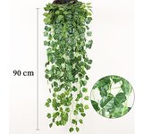 Artificial Plant creeper Green wall hanging Vine Home Garden Decoration rattan Wedding Party DIY Fake Wreath Leaves Ivy