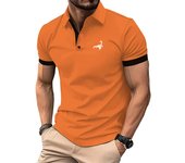 Men's Golf Shirt Golf Polo Work Casual Lapel Short Sleeve Basic Modern Button Spring & Summer Regular Fit Sport Golf Shirt