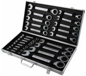 Juego de 22 llaves Trinquete con carraca de 6-32 mm compactas con una caja, ligeras y portátiles