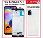 A31 Super AMOLED A315 A315F LCD For Samsung Galaxy A31 LCD With Frame SM-A315F/DS A315G Display Touch Screen Digitizer Assembly