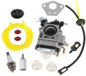 Kit de carburador para 52cc 49cc 43cc Motor Bujía Filtro De Combustible Desbrozadora