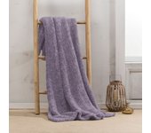 Manterol - Manta plaid de sofá borreguito liso con tejido de sherpa extra suave, cálido y mullido, ideal para sofá o pie de cama.