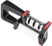 Afilador de cuchillos, Afilador de cuchillos, Afilador de cuchillos manual profesional con base antideslizante, acero de tungsteno, diamante