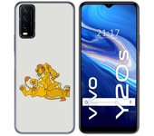 Tumundosmartphone Funda Gel Tpu para Vivo Y20s / Y11s diseño Leones Dibujos