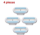 4-40PCS Women Safety Razor Blades 3-Layer Blade Shaver Head Hair Remover Replacement Head Female Shaving Blades for Venus Razor