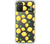 Tumundosmartphone Funda Silicona Antigolpes para Xiaomi POCO M3 / Redmi 9T diseño Limones Dibujos