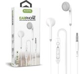 Auricular con Micrófono y Botón Multifunción - Blanco