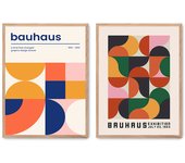 Set de 2 cuadros calidad premium con marco de madera - 30x40 cm o 50x70 cm - POSTER LAB